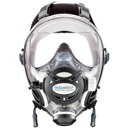 Маска полнолиц.НЕПТУН G-Diver cо второй ступ. (M-L; белый)